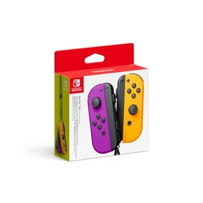 Image de Paire de manettes Joy Con Gauche Violet Néon &amp; Droite Orange (SWITCH)