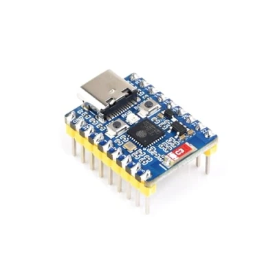Image de ESP32 C6 Microcontroller WiFi 6 Mini Development Board with Pre soldered Header C6FH4 Module 32 bit RISC V Processor, 6+Bluetooth 5+Bluetooth Mesh,Compatible ESP IDF, Arduino