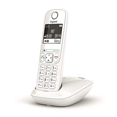 Image de Gigaset AS690 Téléphone Portable sans Fil avec Mains Libres de Haute qualité, Clavier éclairé et Grand écran, Noir
