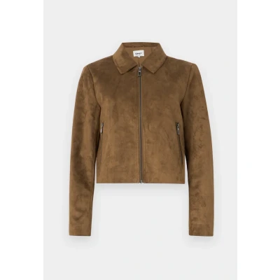 Image de ONLY Onltulip ZIP Jacket Veste en similicuir, Femme, Taille: XS, Cognac