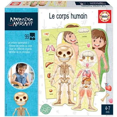 Image de Educa Jeu Éducatif pour Enfants. Apprendre C&#039;est Amusant. Le Corps Humain. Recommandé à partir de 4 Ans (18831)