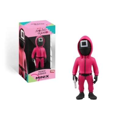 Image de MINIX TV Series #158 Squid Game Masked Manager Square Guard Figurine à Collectionner 12 cm