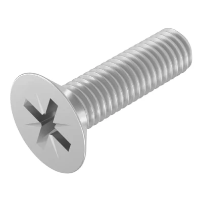Image de SECCARO Lot de 20 vis à tête fraisée M5 x mm en acier inoxydable V2A VA A2 DIN 965 Phillips PZ Filetage complet