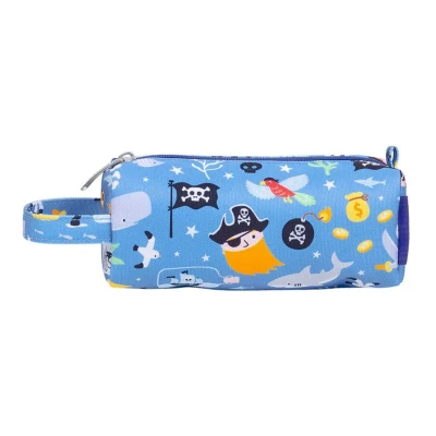 Image de A Little Lovely Company Trousse à crayons pour enfants Polyester, 20 x 8 7 cm, Pirates, École