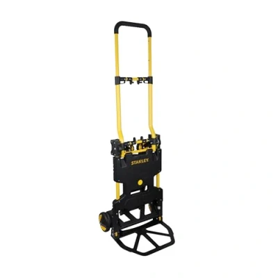Image de Stanley 2 en 1 Chariot de Transport et Diable Pliant XWTD FT585 Capacité charge jusqu&#039;à 137 KG pliable à Roulettes Noir/Jaune
