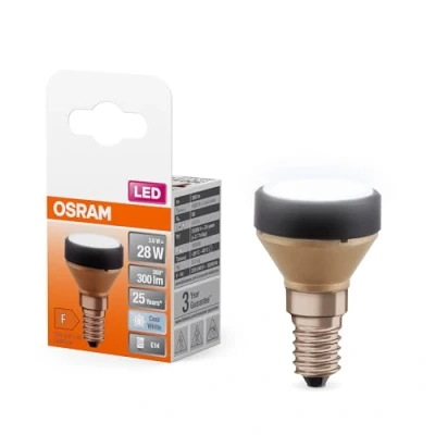 Image de OSRAM Flat Lamp, lampe LED ultra compacte et plate avec culot E27, remplace les ampoules traditionnelles de 28W, blanc froid (4000K), économique une consommation 3.5W, non dimmable, pack 1