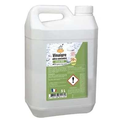 Image de La Droguerie écologique Vinaigre d&#039;alcool bio 20% 5L Vendu par unité