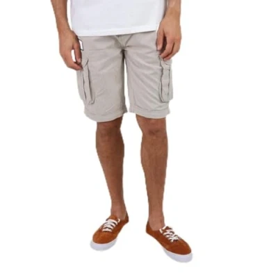 Image de OXBOW P0ORPEK Bermuda rayé ceinture intégrée Galet