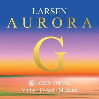Image de LARSEN STRINGS Aurora cordes de violon G argent 4/4 médium