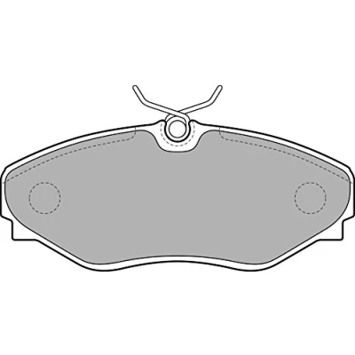 Image de DELPHI LP1767 Jeu de plaquettes frein non préparé pour indicateur d&#039;usure avec tôle anti bruit sans accessoires RENAULT: ESPACE 3, Avantime