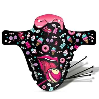 Image de Riesel Design Boue: PE INCL. Serre câbles Garde Boue pour VTT Candy