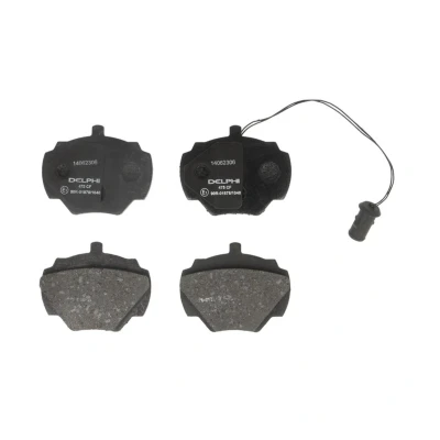 Image de DELPHI LP475 Jeu de plaquettes frein contact signal d&#039;usure inclus avec tôle anti bruit sans accessoires LAND ROVER: Discovery 1, Defender SUV
