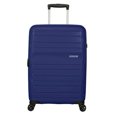 Image de American Tourister Sunside Spinner M Extensible Valise, 67,5 cm, 72,5/83,5 L, Bleu (Dark Navy)