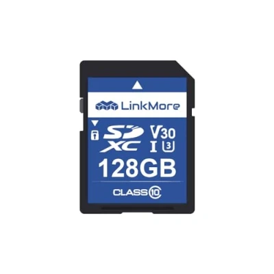 Image de LinkMore 128 Go Carte SD Appareil Photo, SDXC XV13, UHS I, U3, V30, Classe 10, Memoire Vitesse de Lecture Jusqu&#039;à 98 Mo/s, d&#039;écriture 75 Mo/s
