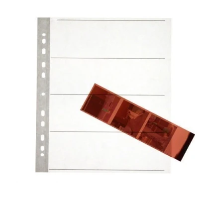 Image de Feuilles de Film Négatifs pour 120 Film. sans Acide, d&#039;archive Coffre Fort. Papier Ciré Archive Pages Stockage Reliures À Anneaux. Format Medium X25.