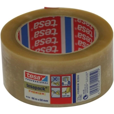 Image de Tesa 04124 00342 00 Ruban adhésif d’emballage Transparent 66 m x 50 mm