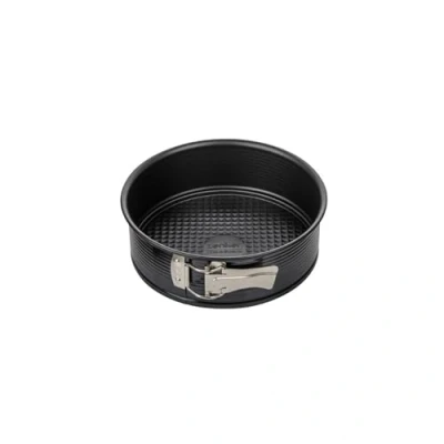 Image de Zenker 6500 moule charnière 20 cm, à manqué, gâteau moules pâtisserie, rond, gâteaux Acier, Noir, 20,5 x 6,5 cm