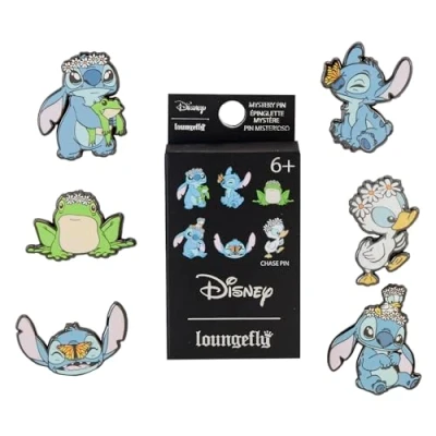 Image de Loungefly Disney Lilo &amp; Stitch Springtime 1 Of 6 To Collect Styles Vary And Boîte Mystère Pin en Émail Broche Fantaisie Mignonne à Collectionner pour les Sacs Dos