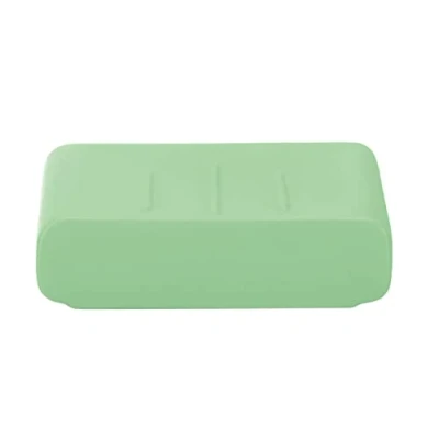 Image de Kleine Wolke 5066617853 Cubic Porte savon Pierre Chardon Vert 15 x 10 cm