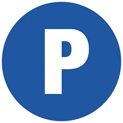 Image de Exacompta Réf. 67105E 1 panneau rond PARKING privé En polypro traité anti dérapant et résistant aux UV Diamètre du : 30 cm coloris bleu