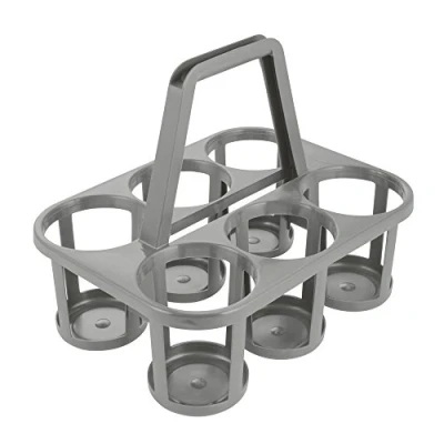Image de ok Porte bouteilles 6 compartiments, PP, gris foncé 0,000000 Noir