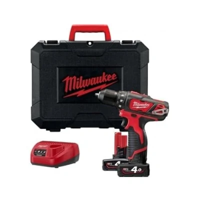 Image de Perceuse Visseuse MILWAUKEE 12V 2 Vitesses 4Ah Red Lithium M12 BDD 402C 4933441925
