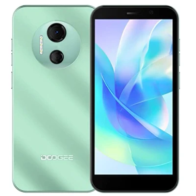 Image de DOOGEE Android 12 Téléphone Débloqué X97 Pro, Helio G25 Octa Core 4Go+64Go, Double Caméra 12MP, 6,0&#039;&#039; HD+ Écran Smartphone, Dual SIM+SD (3 Emplacements), NFC GPS Déverrouillage du Visage Vert