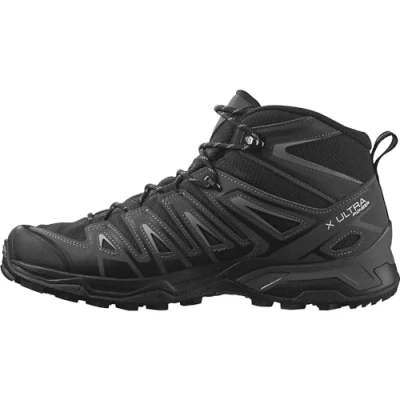 Image de Salomon X Ultra Pioneer MID GTX Chaussures de marche, Homme, Taille: 42, Black/magnet/monument Cuir et textile