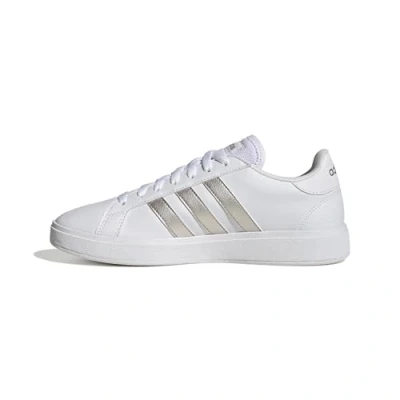 Image de adidas Femme Grand TD Lifestyle Court Casual Shoes, Cloud White/Platinum/Cloud White, 36 EU