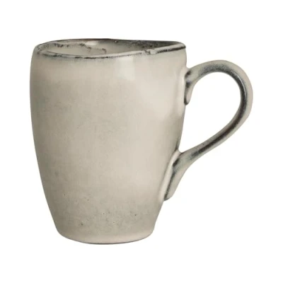 Image de broste Copenhagen Nordic Sand Gobelet avec anse en grès Passe au lave vaisselle Contenance 250 ml Idéal pour le café, thé et cacao
