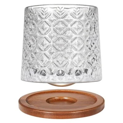 Image de Uten Verre à Eau Rotatif, Whisky de 275 ml, Dessous en Bambou, Peut être Utilisé Comme Rhum, Tasse Cocktail, Café, Gobelets, Réduire le Stress 1pcs