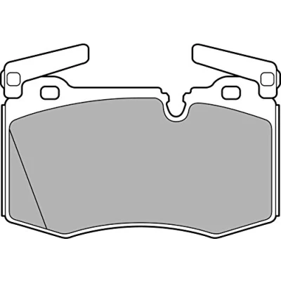Image de DELPHI LP2235 Jeu de plaquettes frein préparé pour indicateur d&#039;usure avec tôle anti bruit sans accessoires MINI: Clubman, 3/5 portes, Cabriolet