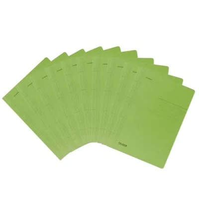 Image de Falken Réf. 80000375002F Carton de 100 chemises en carte à lamelle A4 Vert