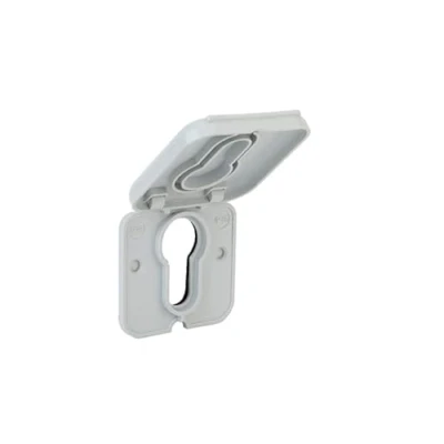 Image de geba 606.RSK0.00 Capuchon de protection contre la pluie demi cylindre profilé pour interrupteur à clé IP65 Gris clair