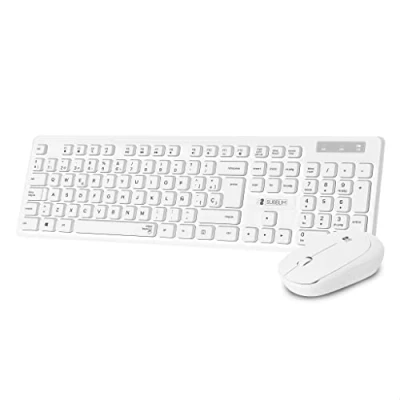 Image de Clavier à souris Combo Business Slim SILENCIEUX SANS FIL Blanc