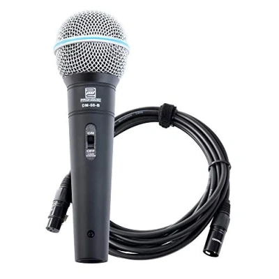 Image de Pronomic Vocal Microphone DM 58 B avec Interrupteur set 5m câble XLR