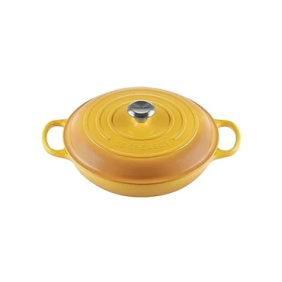 Image de Le Creuset Faitout Signature en Fonte Émaillée, Rond, 30cm, 3.2 L, 5.555 kg, Nectar, 21180306724430