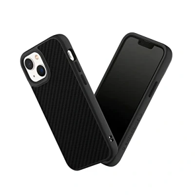 Image de RHINOSHIELD Coque Compatible avec [iPhone 13 Mini] SolidSuit Fine Technologie d&#039;absorption des Chocs et Finition Premium Mate, Contour objectif photo interchangeable Fibre de Carbone