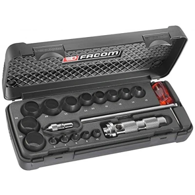 Image de FACOM Coffret d&#039;Emporte pièces pour Joints 18 245.J1A Réalisation de Circulaires Composition Découpe jusqu&#039;à 30 mm Emporte Pièce et Compas Plusieurs Dimensions