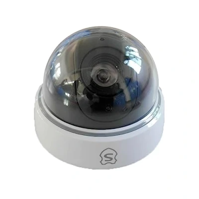 Image de Setik CCTV Caméra Factice Dome Interieur Fausse LED Rouge Vidéo Surveillance Sécurité. DMDUMMY