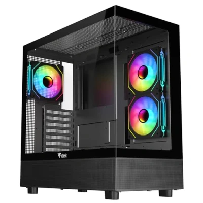 Image de Itek Case SHOWBUI 42B Tour de Jeu ATX, 3 x 12 cm ARGB Fan, 2 USB3, Type C, Verre tempéré des Panneaux latéraux et Avant