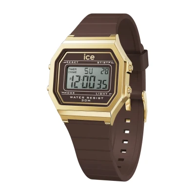 Image de Ice Watch Digit Retro Montre à affichage digital, Femme, Taille: Small, Brown cappuccino s