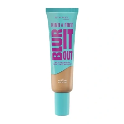 Image de Rimmel London Kind &amp; Free BLUR IT OUT Fond de teint opaque 400 Natural Beige, contrôle effet brillant tout au long la journée, maquillage fini mat léger, 30 ml