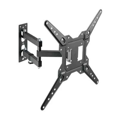 Image de AISENS WT55TSE 153 Support Eco Pivotant, Inclinable pour Moniteur/TV 30Kg (3 Pivots) 23 55, Noir
