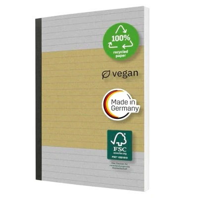Image de SIGEL SN100 Carnet de notes, ligné, 80 g/m², environ A5, jaune, couverture souple, 200 pages, durable