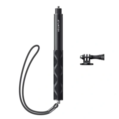 Image de ATUMTEK Perche à Selfie Invisible 114 cm, Compatible avec Caméra d’Action X3, One X/X2, R/RS,GO2, Hero 12/11/10/9/8/7, Osmo Action, Stick pour Sports de Plein Air, Adaptateur Inclus