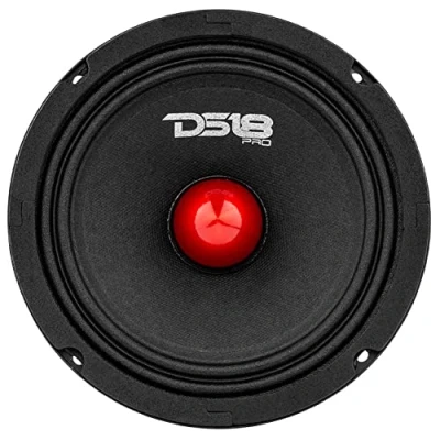 Image de 1 MIDRANGE Compatible avec DS18 Pro GM6.4B Haut Parleur 16,5 cm 165 mm 6,5&quot; diamètre 140 Watts rms et 480 Max 4 ohms sensibilité 95 DB + Sticker Cadeau, pièce