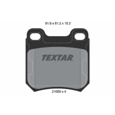 Image de TEXTAR 2105002 Jeu de plaquettes frein non préparé pour indicateur d&#039;usure OPEL: Omega B Berline, Vectra Caravan