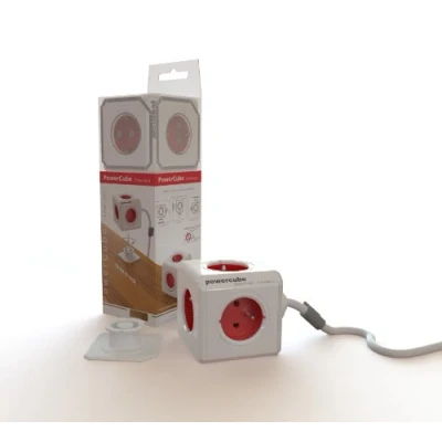 Image de Allocacoc 2304/FREXPC multiprise multiprises (Rouge, Blanc, Boîte)