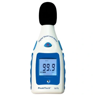 Image de PeakTech P 5175 Testeur de niveau numérique 30 130 Db en A avec microphone, classe 2, vidage 1/2 pouce